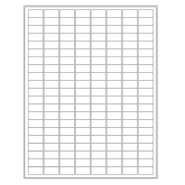 Cryo Labels For Laser Printers - 23.9 x 12.7mm / Removable (US-Letter-Format)
