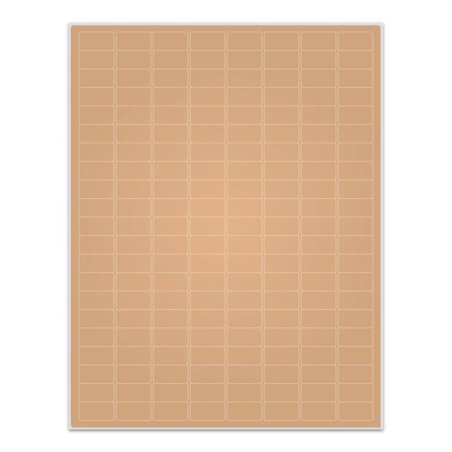 Cryo Labels For Laser Printers - 23.9 x 12.7mm / Removable (US-Letter-Format)