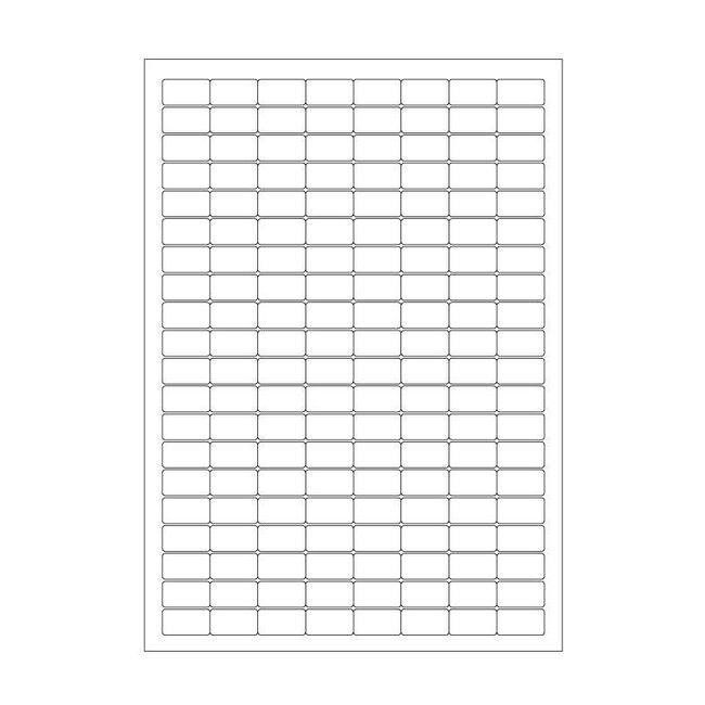Cryo labels on sheets for laser printers 24 x 13mm (A4 format)