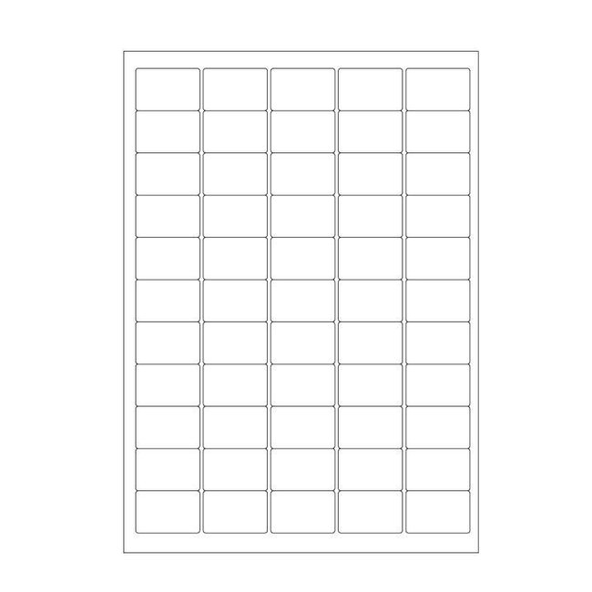 Cryo labels on sheets for laser printers 38.1mm x 25.4mm (A4 format)
