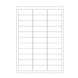 Cryo labels on sheets for laser printers 63.5 x 25.4mm (A4 format)
