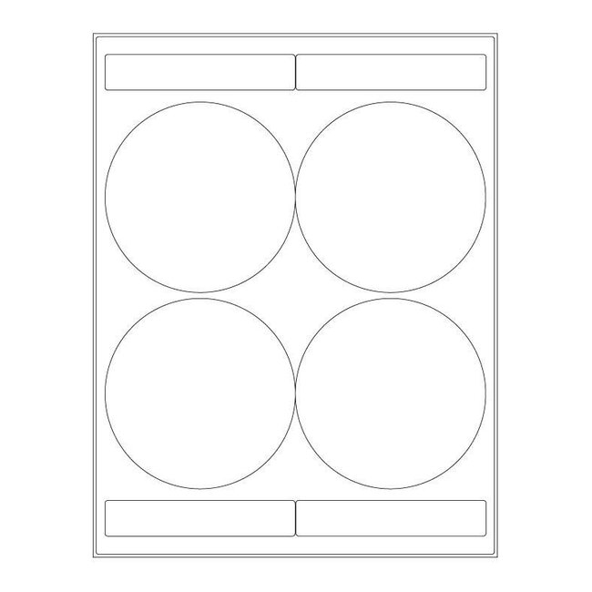 Étiquettes Cryogéniques - Ø 102mm Pour Imprimantes Laser