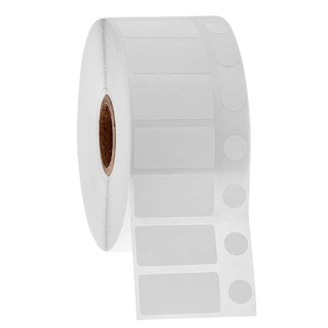 Cryo ink-jet printer labels 31.8 x 16 + Ø 9.5mm