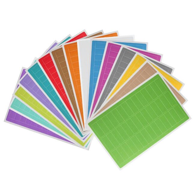 LabID™ Beschreibbare Kryo Etiketten - 26 x 10mm (Für Mikro-Röhrchen) / Farbig Sortiert