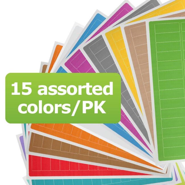 Writable Cryo Labels For Microtubes - 26 x 10mm (multi-color)