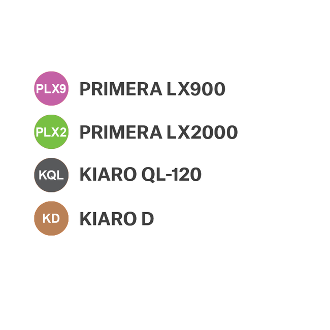 Cryo Labels For Inkjet Printers - 25,4 x 12,7mm + Ø 9,5mm