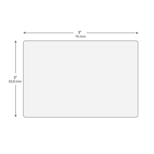 Thermotransfer Etiketten Für Autoklaven - 76,2 x 50,8mm / Ablösbar