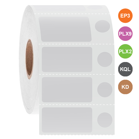 Cryo InkJet Labels - 31.8 x 16mm + Ø 9.5mm