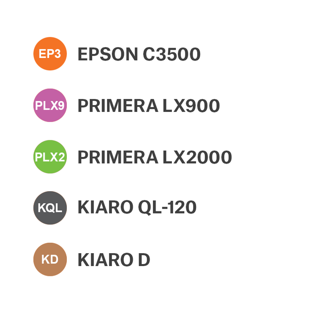 Deep-Freeze Labels for Inkjet Printers - 31,8 x 16mm + Ø 9,5mm