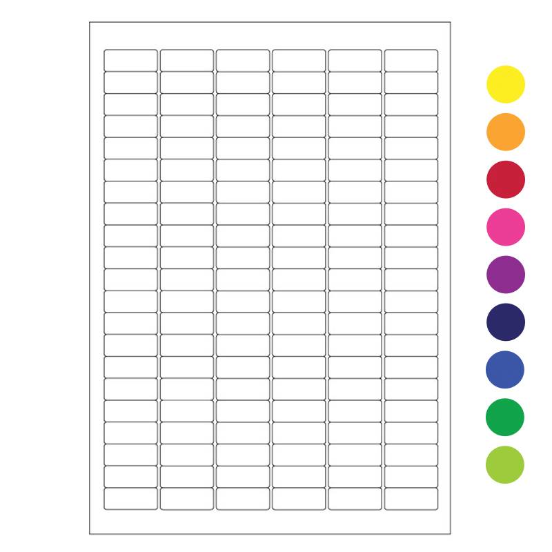 Cryo labels on sheets for laser printers 31.5 x 13mm (A4 format)