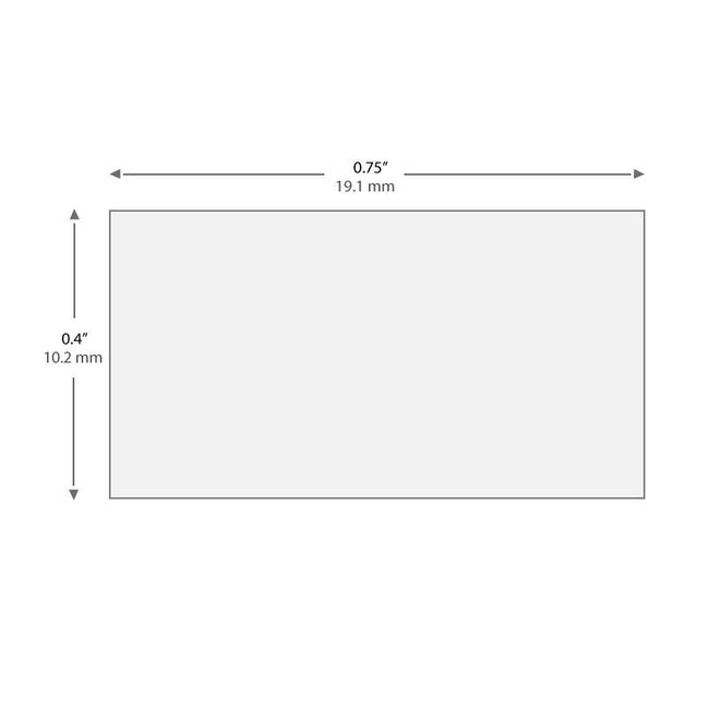 Kryo Barcode-Etiketten 19,1 x 10,2mm