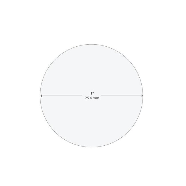 Cryo Thermal Transfer Barcode Labels  - Ø 25.4mm (removable)