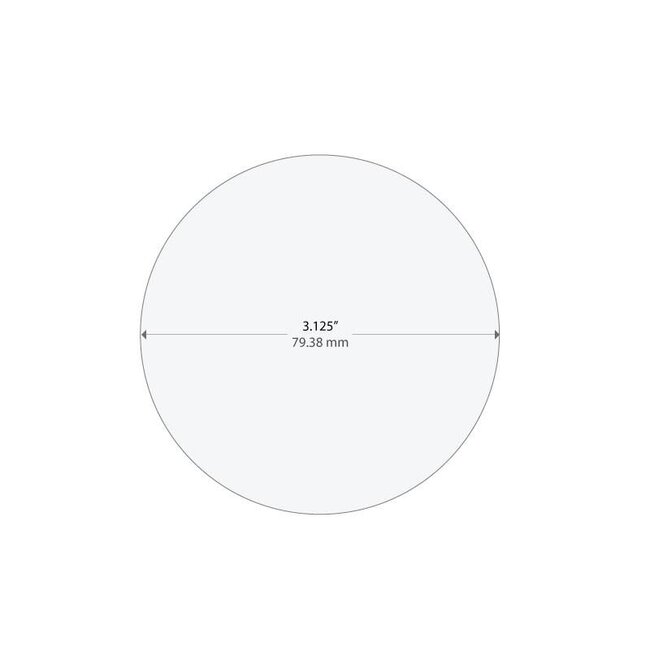Cryo Thermal Transfer Barcode Labels  - Ø 79.38mm