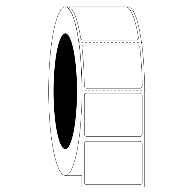 LabID™ Étiquettes Cryogéniques À Codes Barres - 38,1 x 28,6mm / Transfert Thermique
