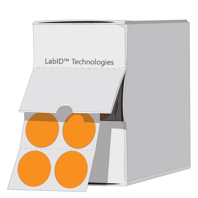 Farbige Kryo-Etiketten Ø 9mm Spenderbox