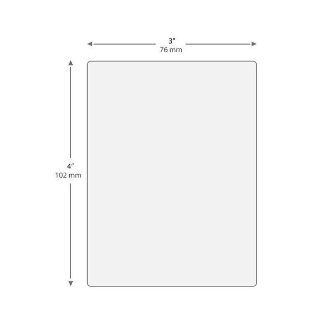 Étiquettes cryogéniques à code-barres 76mm x 102mm