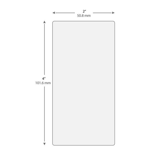 Autoclave labels for thermal transfer printers 50.8 x 101.6mm