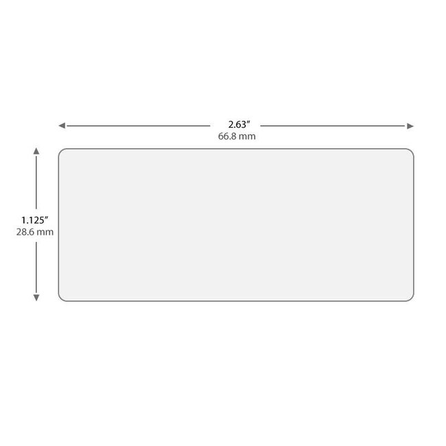 Thermotransfer-Etiketten für Autoklaven 66,8 x 28,6mm
