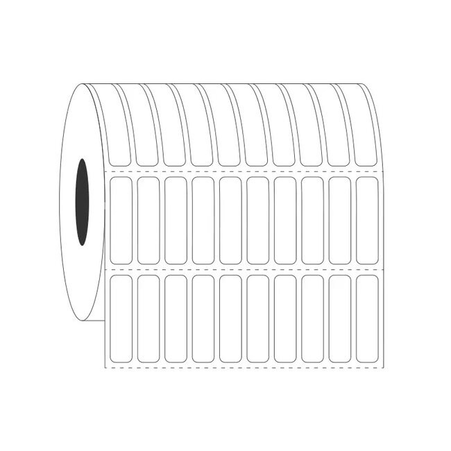 LabID™ Étiquettes Cryogéniques À Code-Barres - 6,35 x 25,4mm ** Mélange De Couleurs