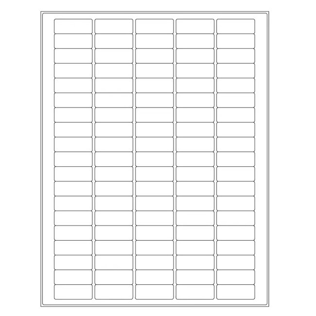 Kryo LaserEtiketten Für Gefrorene Oberflächen - 36 x 14mm / Letter Format