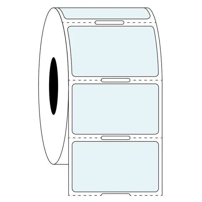 Transparent Cryo Barcode Labels - 38,1 x 22,2mm