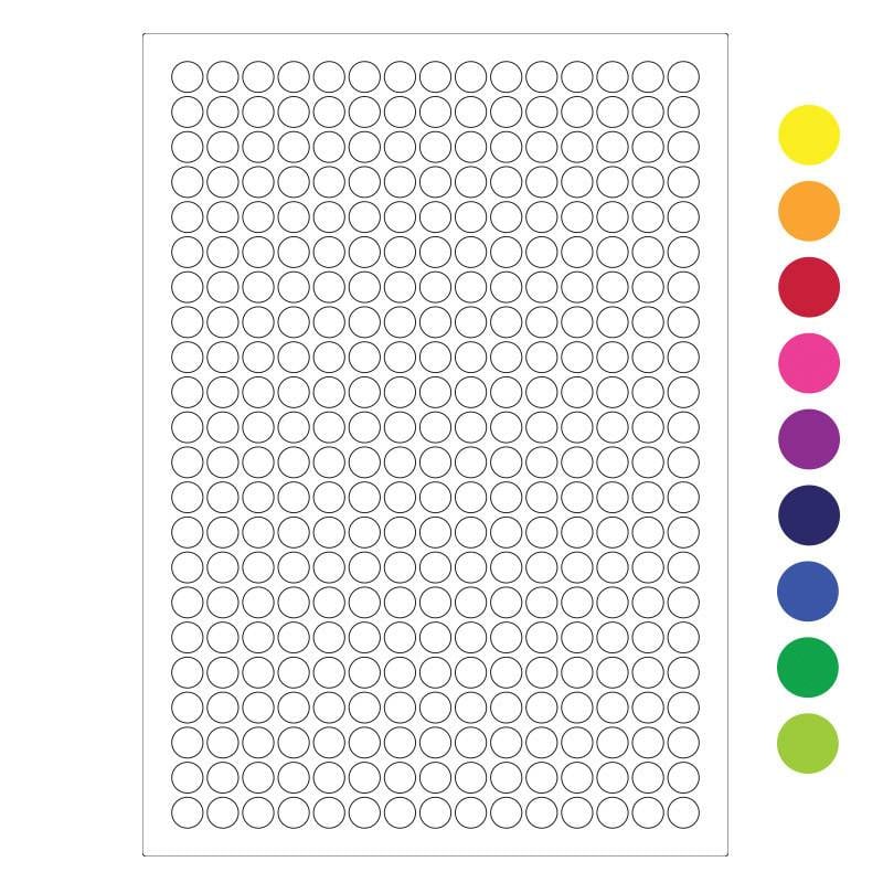 Cryo labels on sheets for laser printers Ø 11mm (A4 format)
