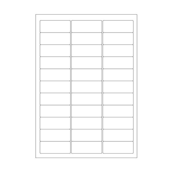 Autoclave Labels For Laser Printers 63,5 x 25,4mm / Permanent LabID
