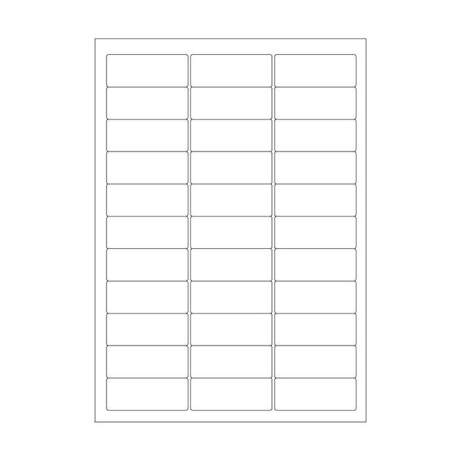Autoclave Labels For Laser Printers - 63,5 x 25,4mm