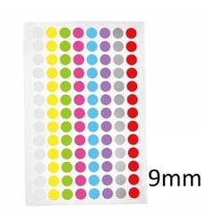 Cryo Color Dots For Microtubes - Ø 9mm ** Color - Mix **