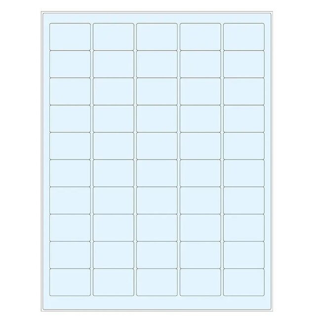 Cryo Labels For Laser Printers - 38,1 x 25,4mm (US Letter Format) / Transparent