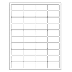 Cryo Labels For Laser Printers - 50 x 24.6mm (US Letter Format)