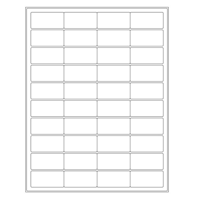 Cryo Laseretiketten - 50 x 24,6mm (US Letter Formaat)