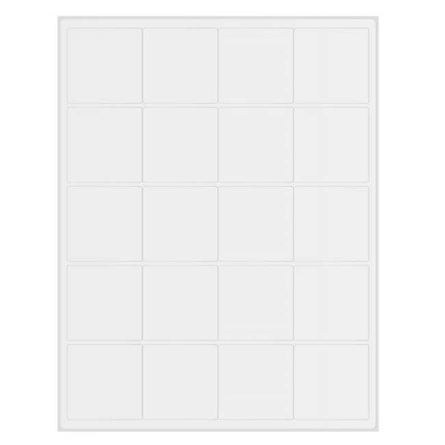 Removable Cryo Labels - 50,8 x 50,8mm / US Letter Format ** LASER