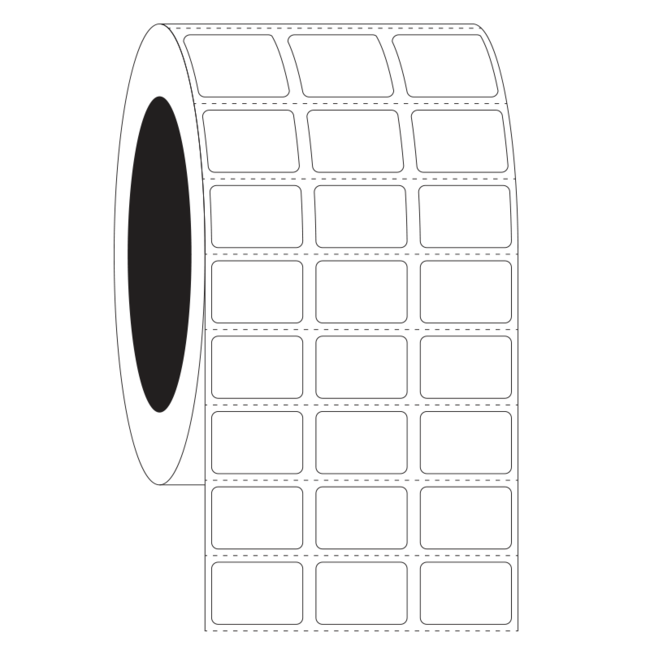 Cryo Barcode Etiketten - 22 x 15mm  / Thermotransfer