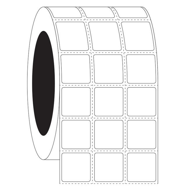 LabID™ Kryo Barcode Etiketten - 22,2 x 22,2mm / Thermotransfer