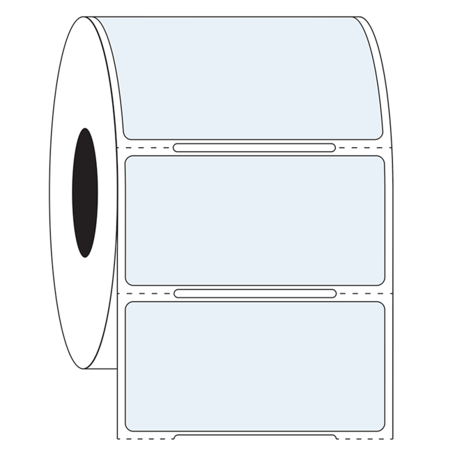 Transparent Cryo Barcode Labels - 50,8 x 25,4mm
