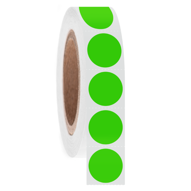 Cryo barcode etiketten Ø 25,4mm (rond)