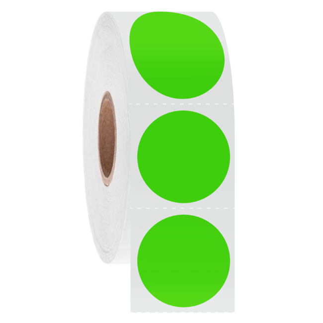 Cryo barcode etiketten Ø 25,4mm (rond)