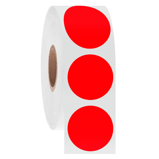 Kryo Barcode Etiketten - Ø 25,4mm / Rund