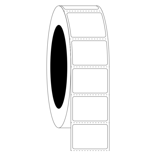 Thermal Transfer Cryo Labels For Frozen Vials & Tubes - 31,8 x 22,2mm