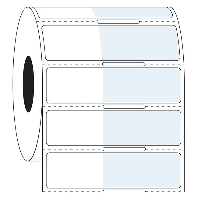 LabID™ Cryo Labels Voor Bevroren Ondergronden - 25,4 x 15,9mm + 35mm / Thermotransfer