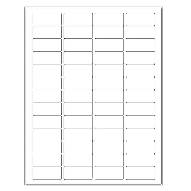 Kryo LaserEtiketten Für Gefrorene Oberflächen - 45 x 20mm / Letter Format