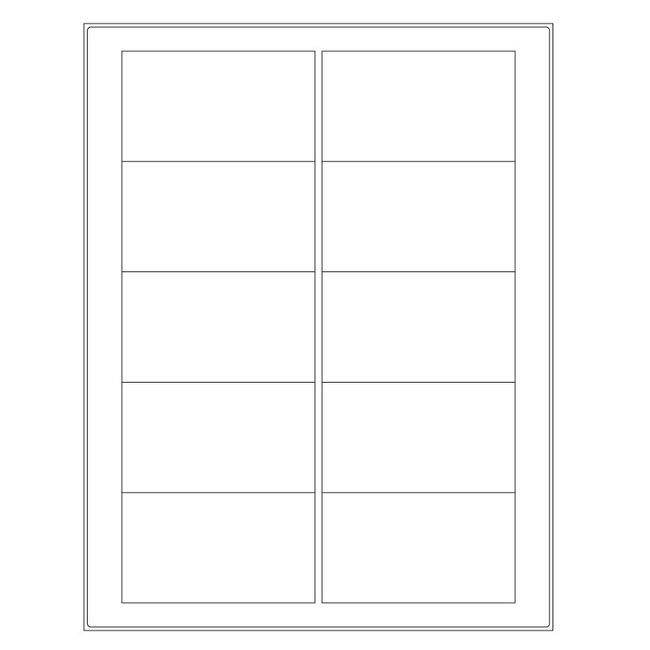 Étiquettes Cryogéniques Laser Pour Surfaces Déjà Congelées - 88,9 x 50,8mm / Format Letter