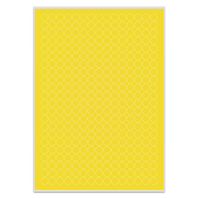 Kryo Laser-Etiketten Auf DIN A4-Bögen - Ø 11mm