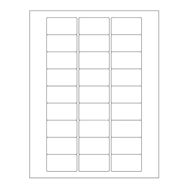 Autoclaaf Labels Voor Laserprinters - 50,8 x 28,57mm / Voor Glaswerk