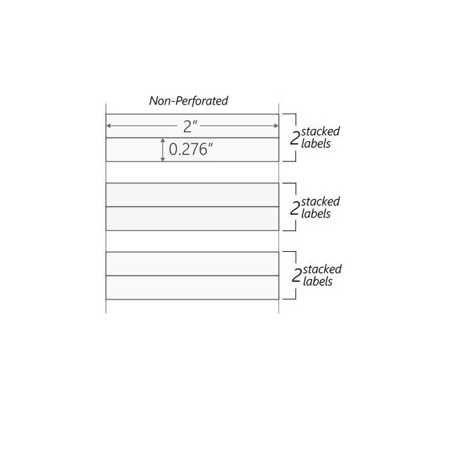 Xylene And Solvent Resistant Labels - 50.8 x 7mm