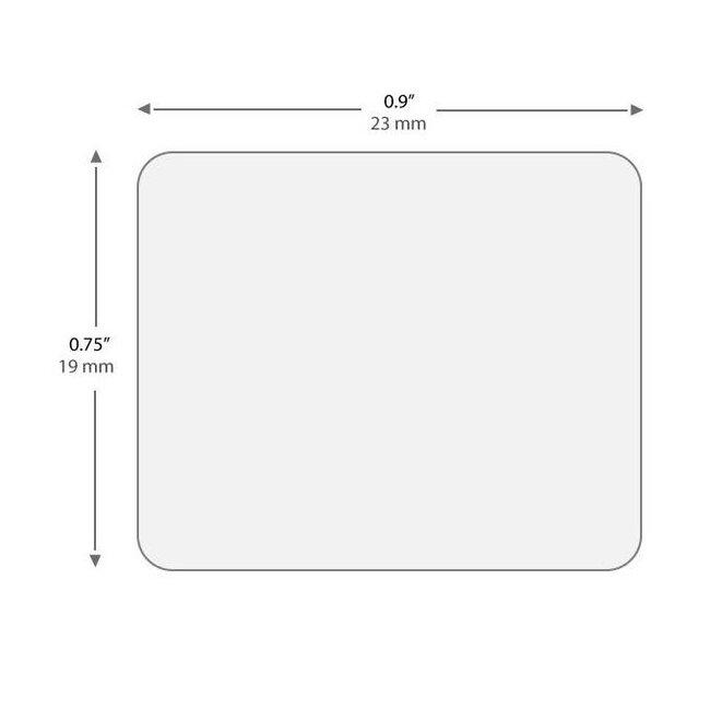 Xylene And Solvent Resistant Labels - 23 x 19mm (2.000 L/R)