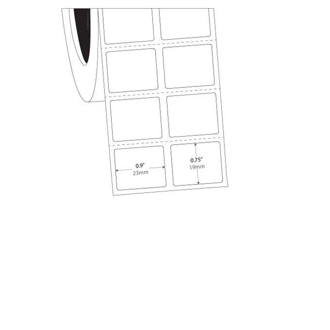 LabID™ Xylene And Solvent Resistant Labels - 23 x 19mm / Thermal Transfer