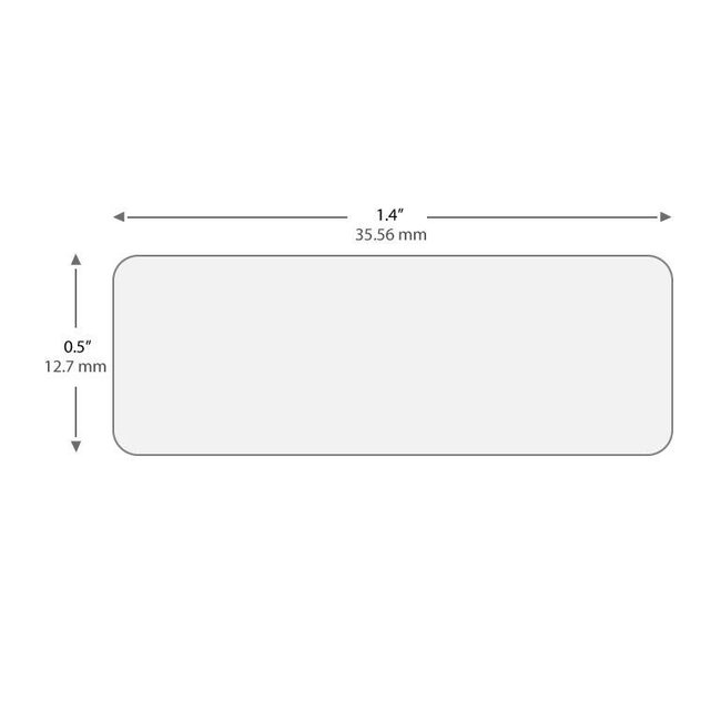 Xylene And Solvent Resistant Labels - 35.5 x 12.7mm