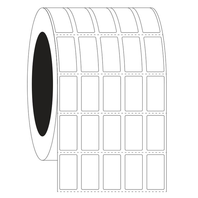 LabID™ Kryo Barcode Etiketten - 12,7 x 25,4mm / Thermotransfer